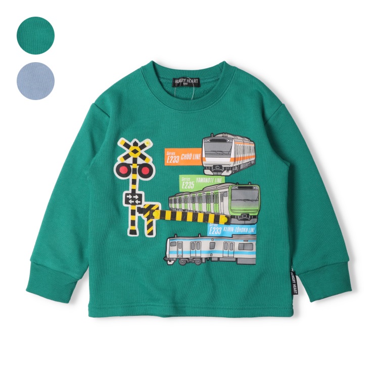 JR在来線電車遮断機仕掛け裏毛トレーナー トレーナー｜子供服