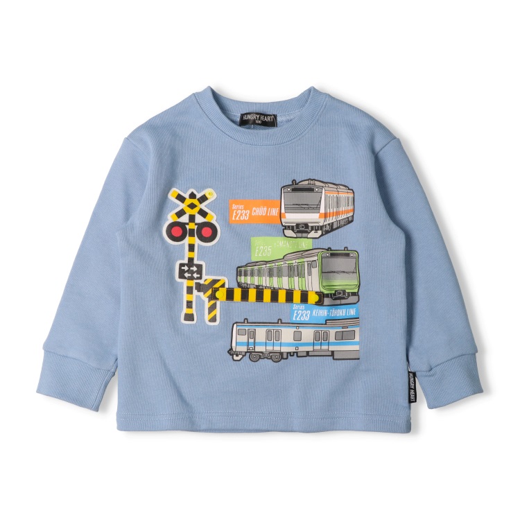 JR在来線電車遮断機仕掛け裏毛トレーナー トレーナー｜子供服