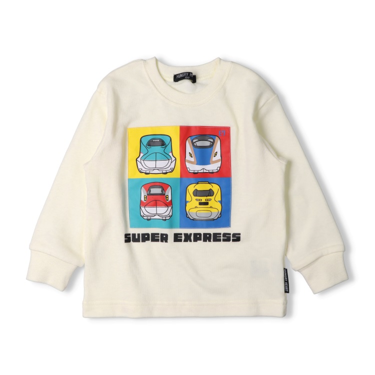 JR新幹線電車プリント裏毛トレーナー トレーナー｜子供服・ベビー服の