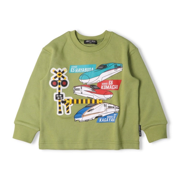 JR新幹線電車踏切仕掛け裏毛トレーナー トレーナー｜子供服・ベビー服