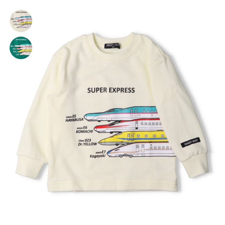JR新幹線電車路線図裏毛トレーナー