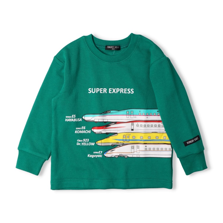 JR新幹線電車路線図裏毛トレーナー トレーナー｜子供服・ベビー服の