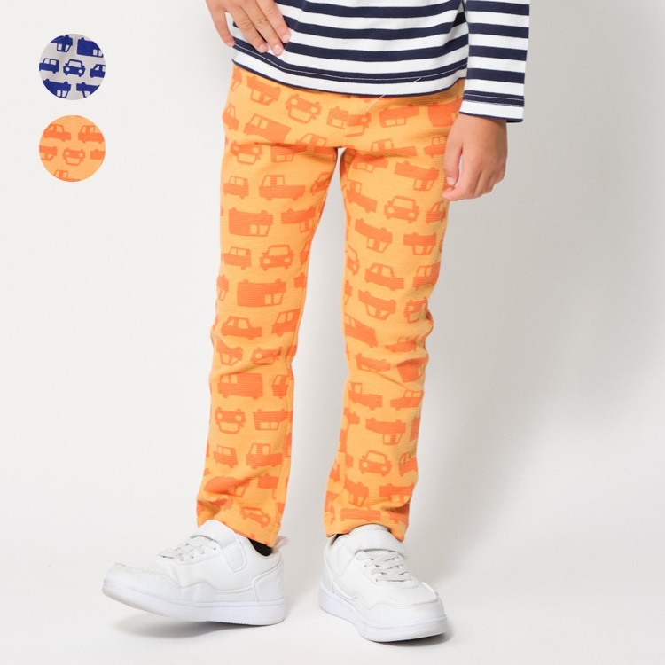 車柄リップルロングパンツ