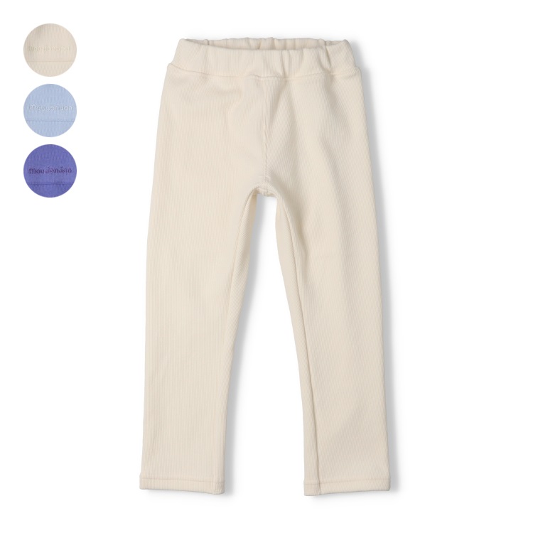 *【WEB限定】テレコ無地ロングパンツ