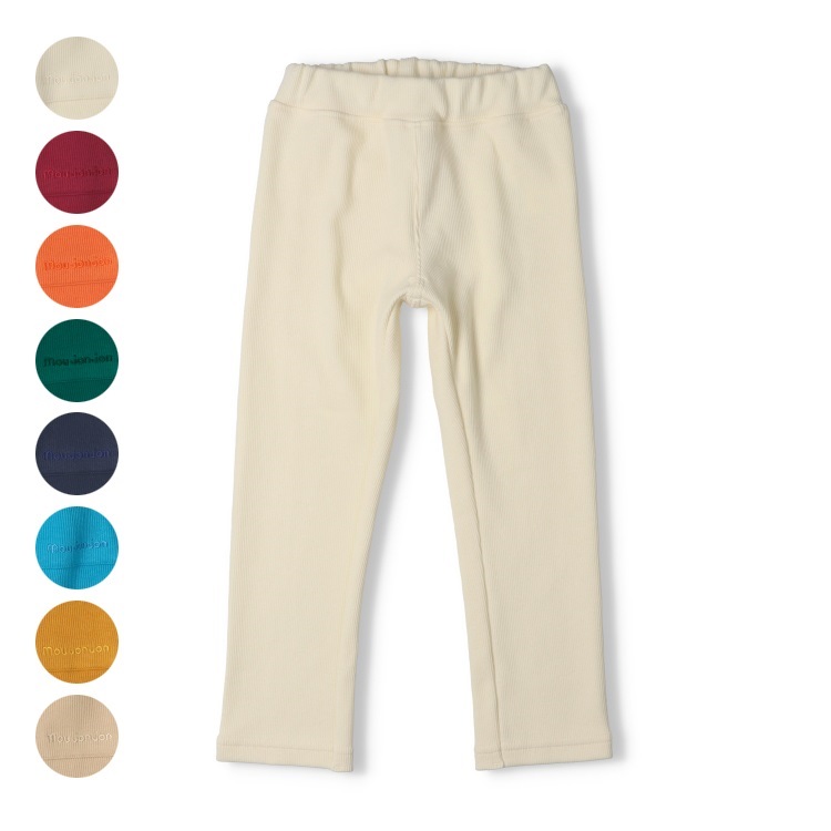 *【WEB限定】テレコ無地ロングパンツ