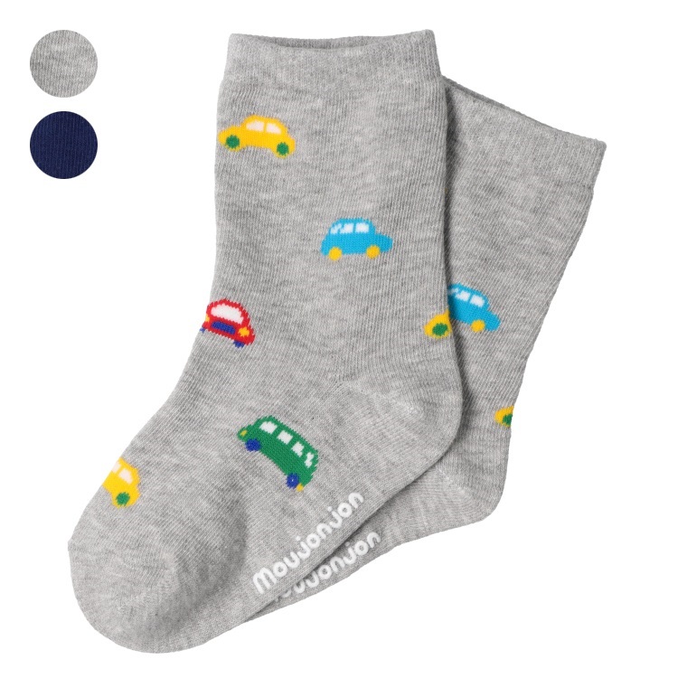 車柄クルーソックス・靴下