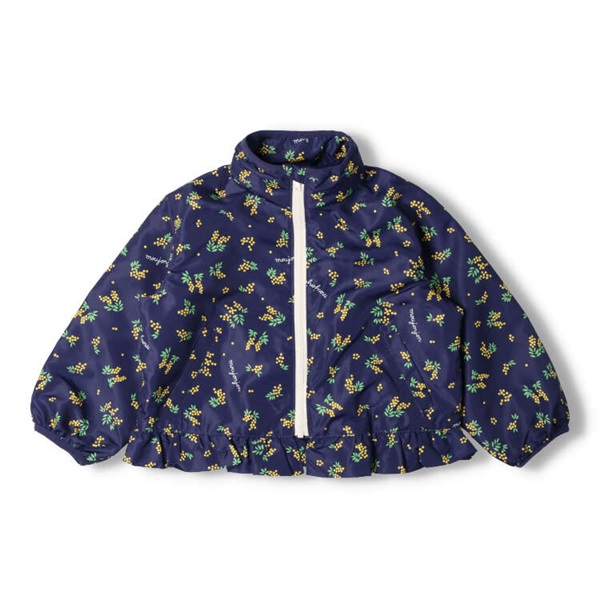 イエローペロタ 花柄 ジャカード リバーシブル ジャケット コート