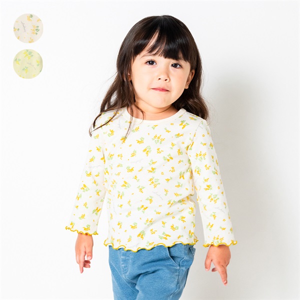 小花柄長袖Tシャツ 長袖Tシャツ｜子供服・ベビー服の通販はこどもの森 