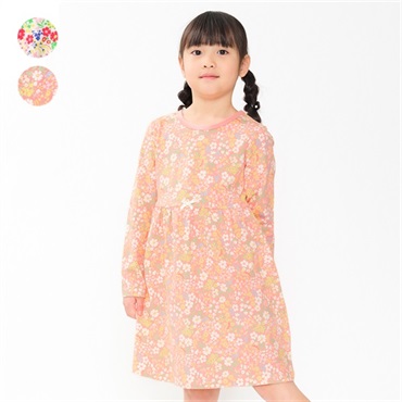 小花総柄長袖Tシャツ・ロンT 長袖Tシャツ｜子供服・ベビー服の通販は