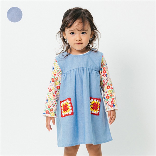 かぎ針ポケットジャンパースカート ジャンパースカート｜子供服