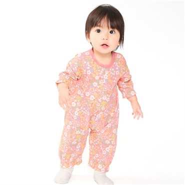 花柄長袖ロンパース・Tオール カバーオール｜子供服・ベビー服の通販は