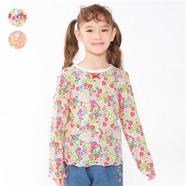 小花総柄長袖Tシャツ・ロンT 長袖Tシャツ｜子供服・ベビー服の通販は 
