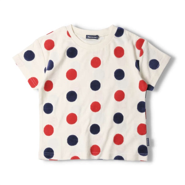 水玉ジャガード半袖Tシャツ 半袖Tシャツ｜子供服・ベビー服の通販は