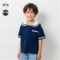 セーラー衿半袖Tシャツ