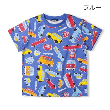 車総柄プリント半袖Tシャツ 半袖Tシャツ｜子供服・ベビー服の通販は
