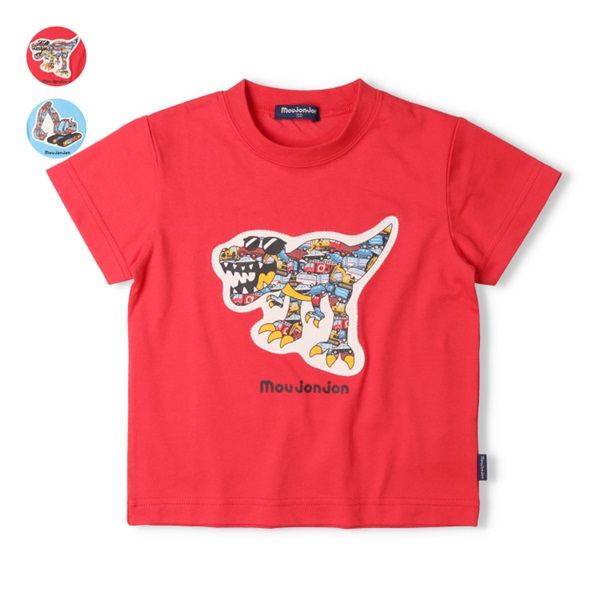 恐竜・車アップリケ半袖Tシャツ 半袖Tシャツ｜子供服・ベビー服の通販 新品 ベビーギャップ GAP 70cm 半袖Tシャツ レーシングカー 車 恐竜