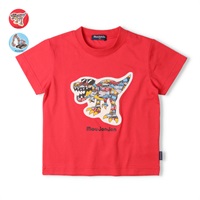 恐竜・車アップリケ半袖Tシャツ