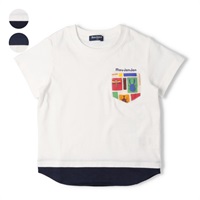 総柄ポケット付き半袖Tシャツ