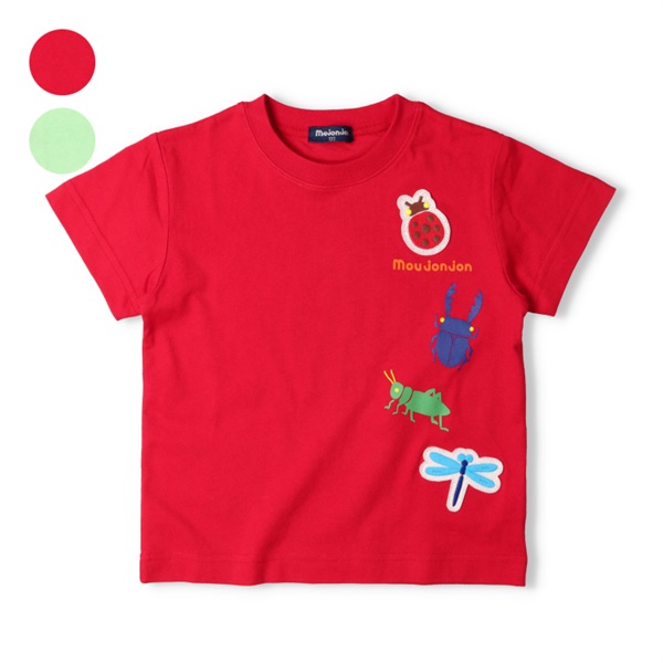 昆虫プリント半袖Tシャツ