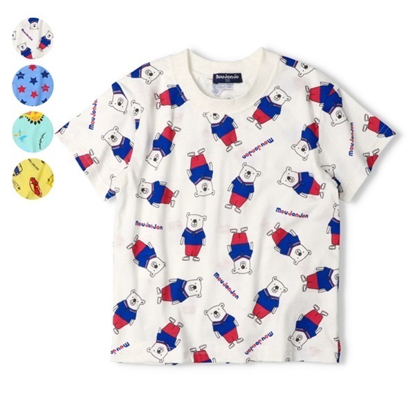 *総柄半袖Tシャツ