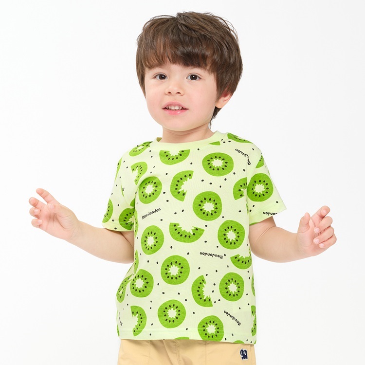 スイカ・キウイフルーツ総柄半袖Tシャツ 半袖Tシャツ｜子供服