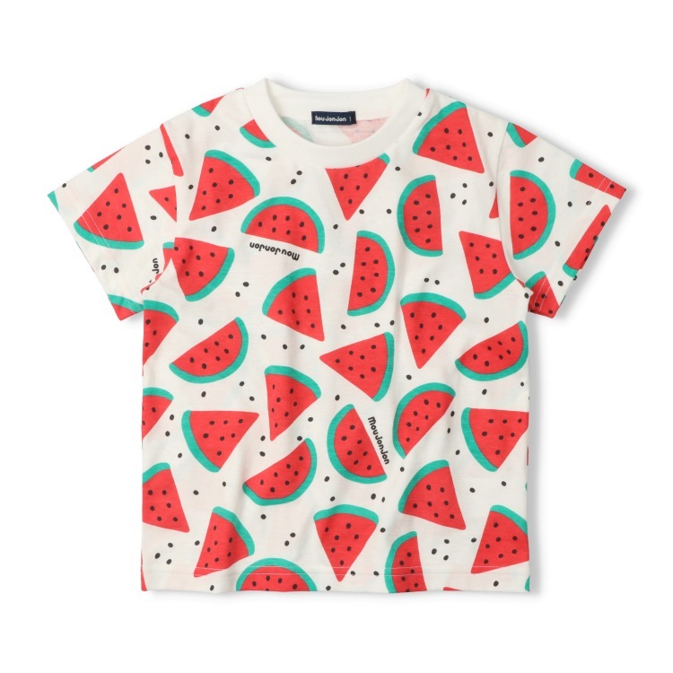 スイカ・キウイフルーツ総柄半袖Tシャツ 半袖Tシャツ｜子供服