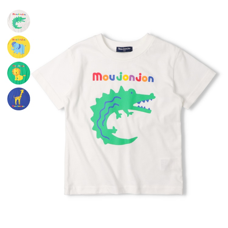 動物プリント半袖Tシャツ