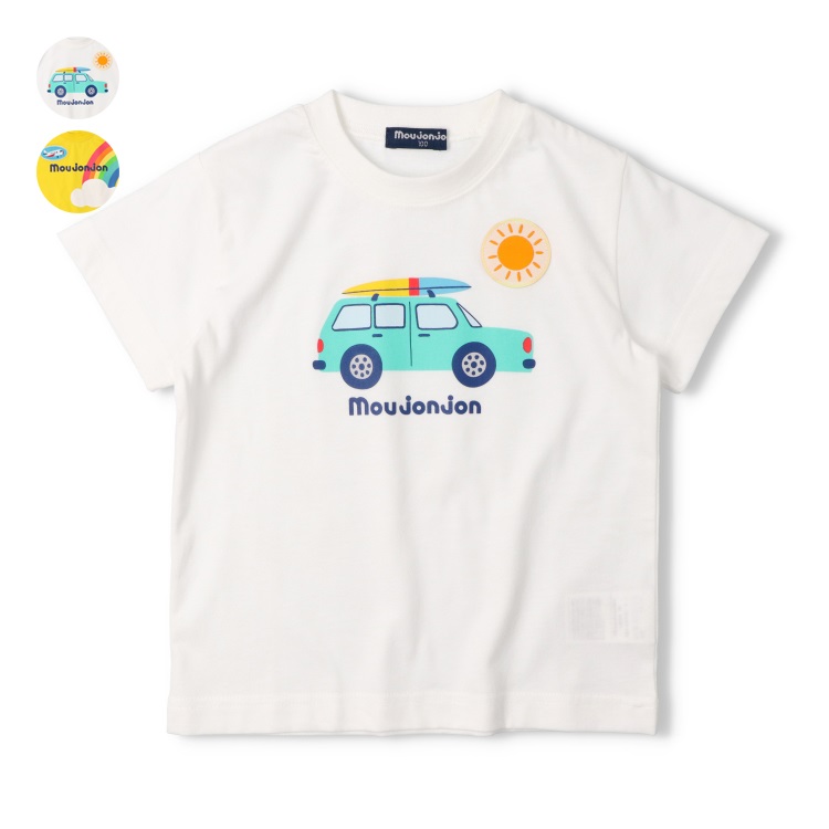 【接触冷感】車・飛行機デザイン半袖Tシャツ