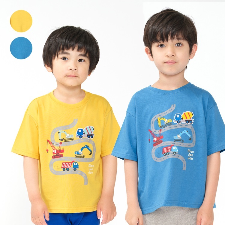 【WEB限定】働く車ワッペン付半袖Tシャツ
