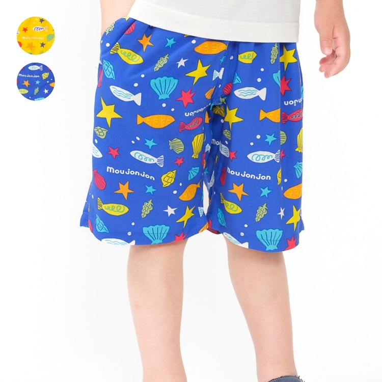 お魚柄レーヨン5分ハーフパンツ ハーフ・ショートパンツ｜子供服