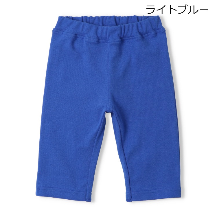 *【WEB限定】スパンフライス6分丈ハーフパンツ(ライトブルー-80cm)