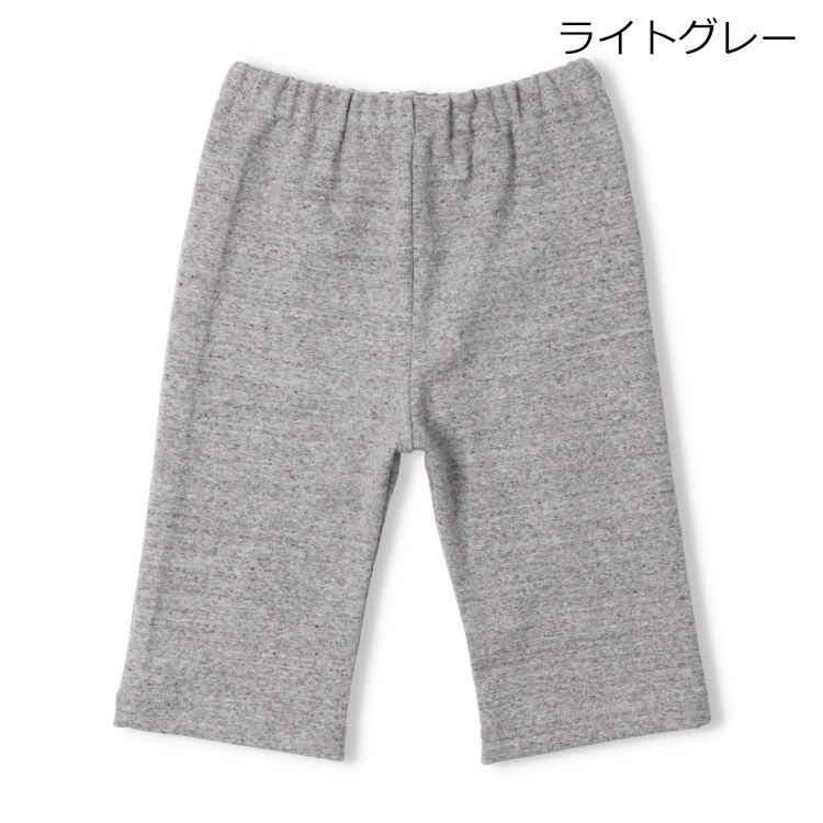 【WEB限定】【どっちも前】6分丈ハーフパンツ(ライトグレー-80cm)