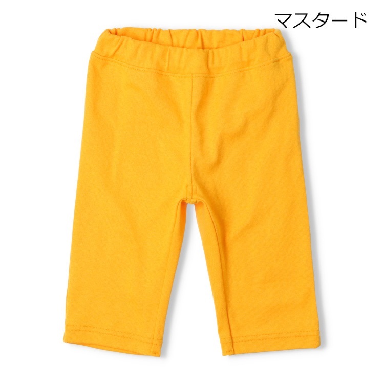 *【WEB限定】スパンフライス6分丈ハーフパンツ(マスタード-90cm)