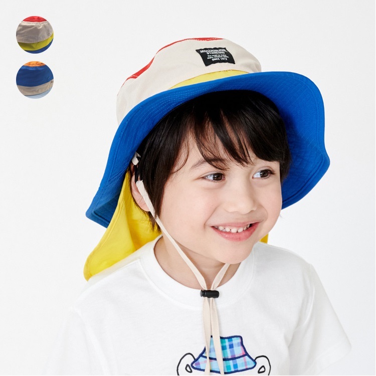 カラー配色撥水ハット