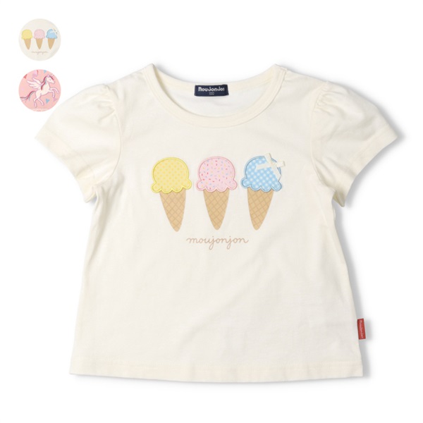 *アイス・ユニコーンアップリケ半袖Tシャツ