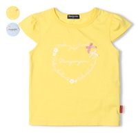 ハート・ちょうちょプリント半袖Tシャツ