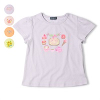 【プチプラ】ガールズプリント半袖Tシャツ