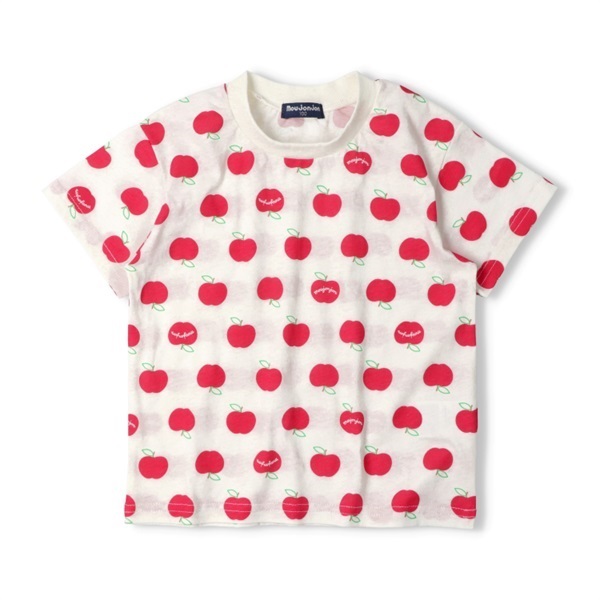 総柄半袖Tシャツ(ホワイト-120cm)