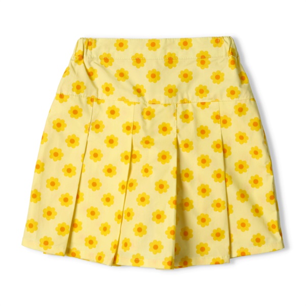 花柄3分丈スカートパンツ(クリーム-110cm)
