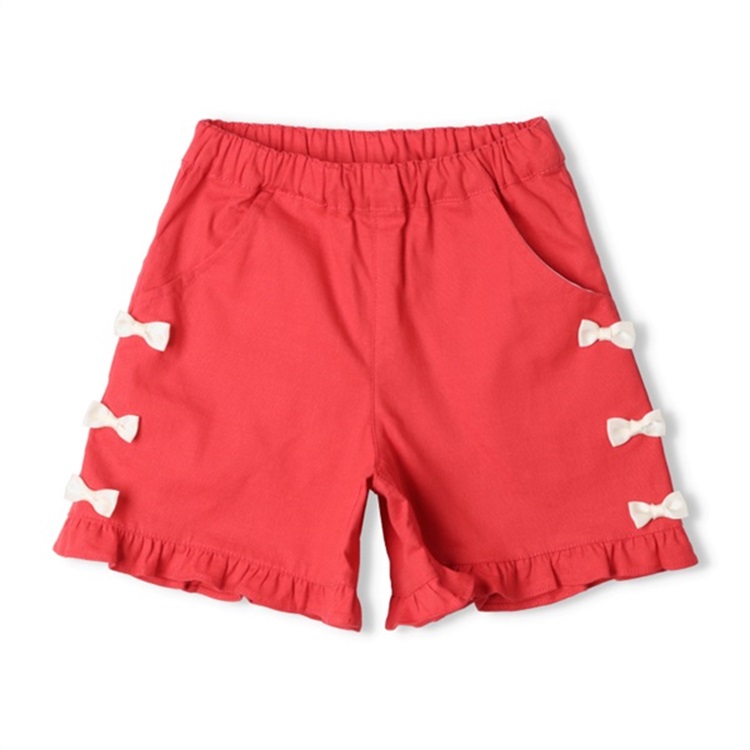 脇リボン付き3分丈ショートパンツ ハーフ・ショートパンツ｜子供服