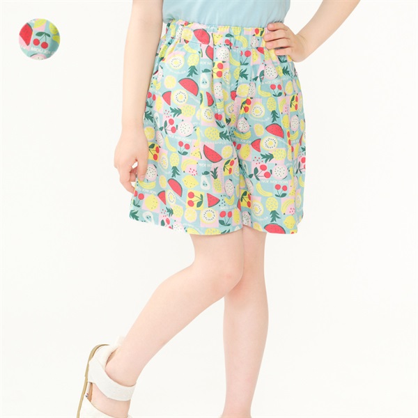 フルーツ総柄キュロットパンツ ハーフ・ショートパンツ｜子供服