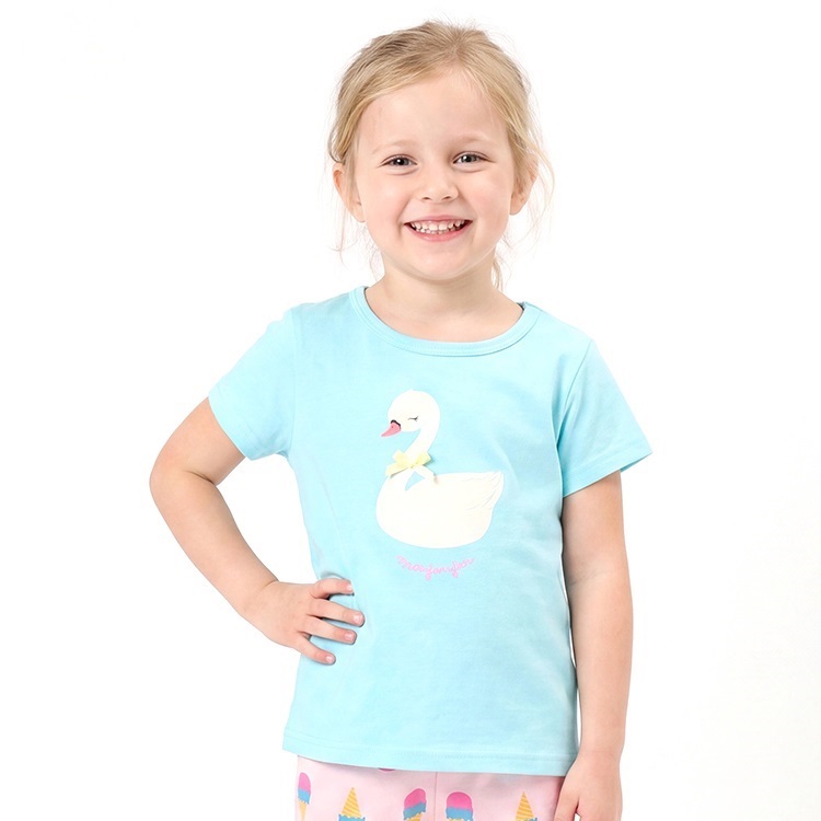 動物・白鳥プリント半袖Tシャツ 半袖Tシャツ｜子供服・ベビー服の通販 