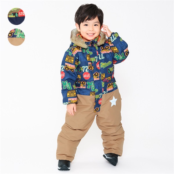 新品100 スノーコンビ/総柄ジャンプスーツ 大人気】未使用 BABY DOLL