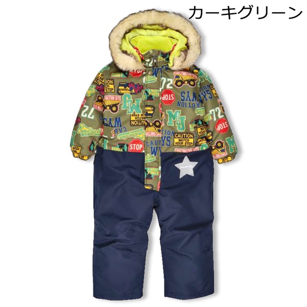 THE NORTH FACE スノーウェア 90cm カーキ ジャンプスーツ