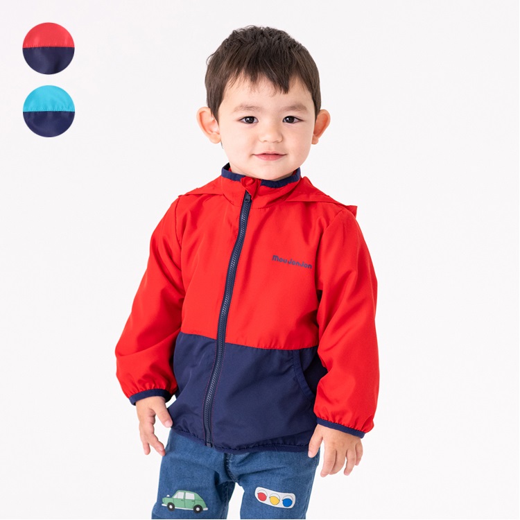 バイカラータフタジャケット