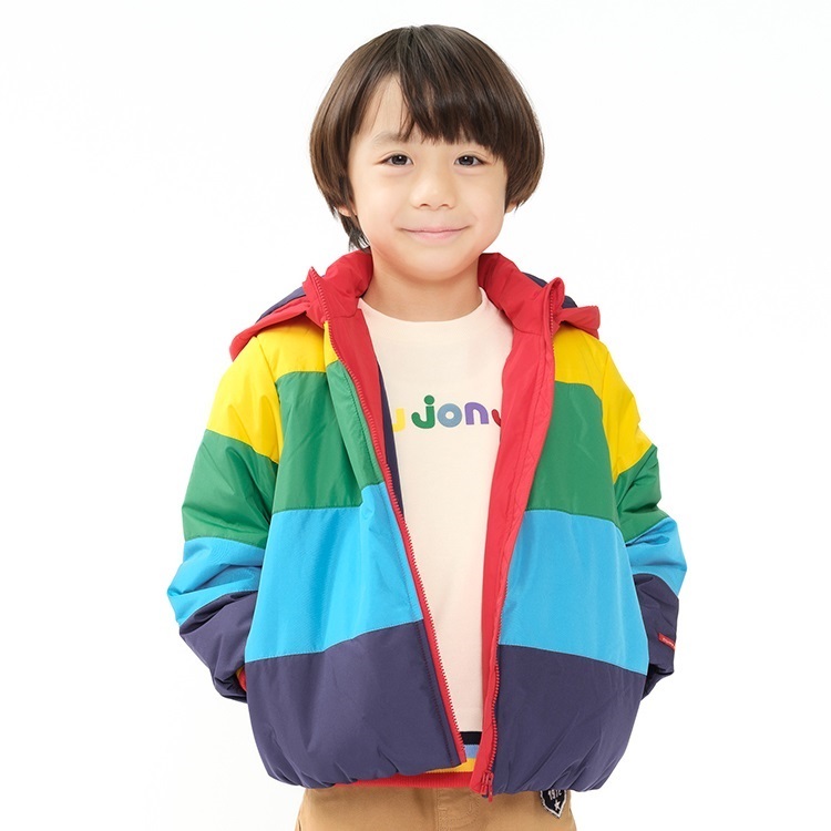 フード取り外し防風中綿ジャケット ジャケット｜子供服・ベビー服の