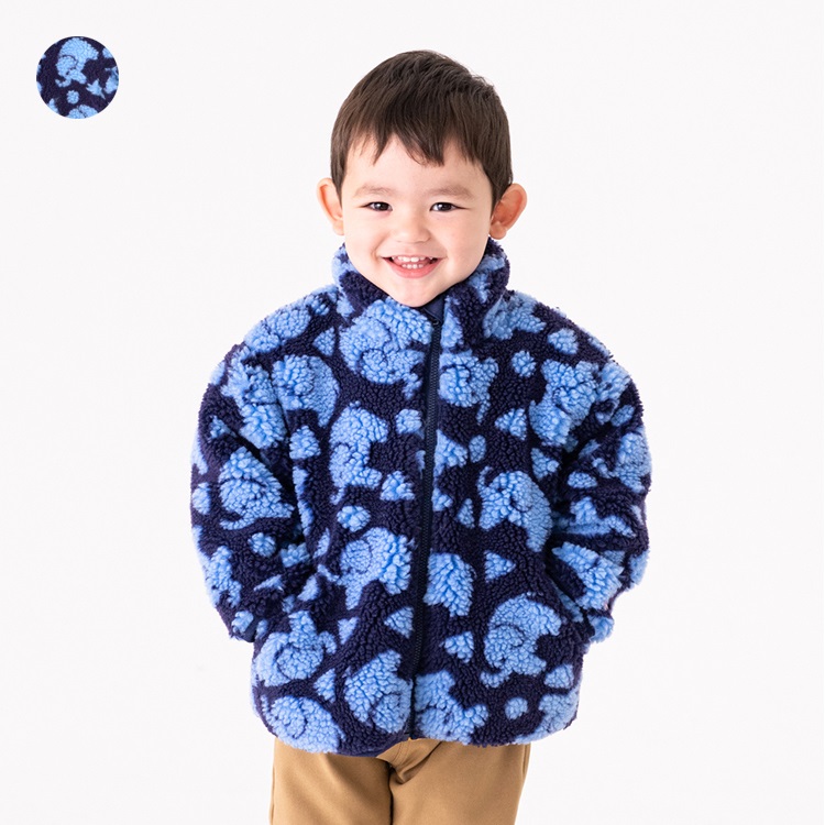 *ぞう総柄ボアジャケット