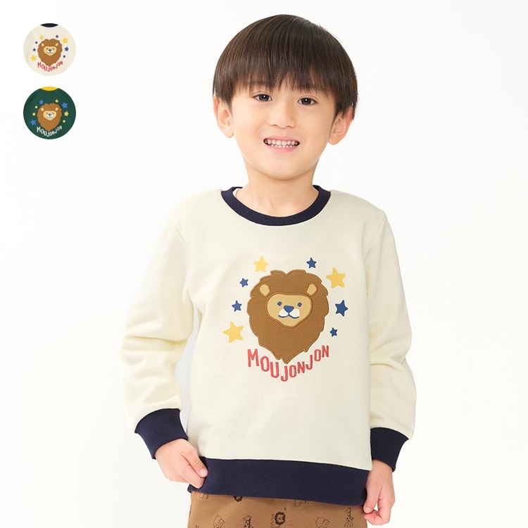 *ライオンアップリケ裏毛トレーナー