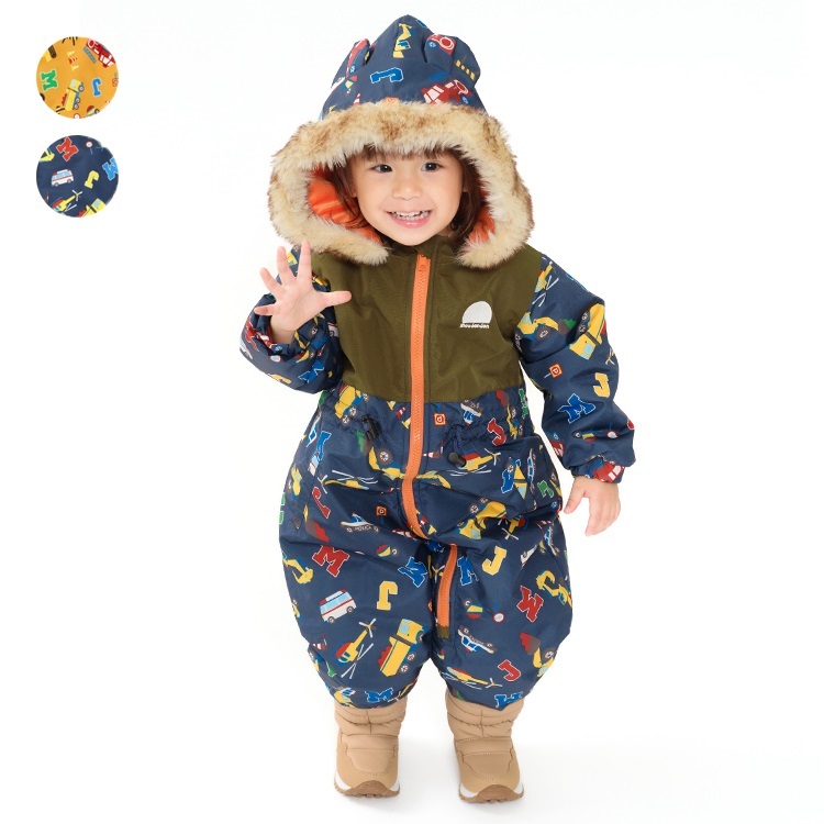 働く車柄スノーコンビ