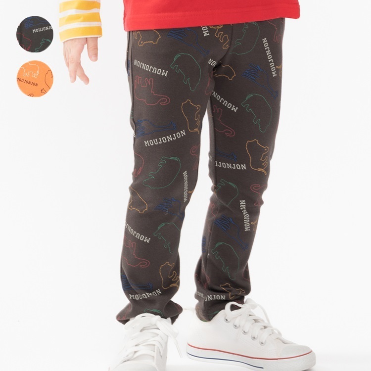 *動物柄フライスロングパンツ